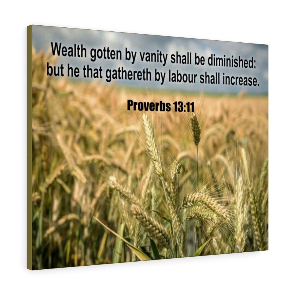 Express your love gifts wealth proverbs 13 11christian wall art bible