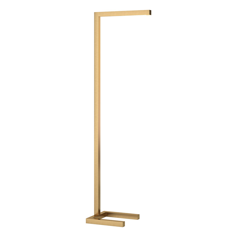 Malin 52" LED Task/Reading Floor Lamp Base Finish: Brass