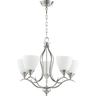 Go to store & view more images Harnois 5-Light Shaded Chandelier by Lark Manor