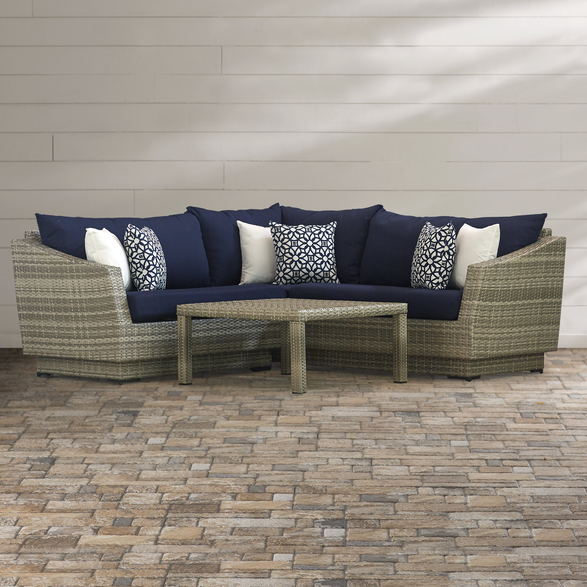 Wade Logan Castelli 4 Piece Sectional Sofa Set With Cushions Wade Logan Castelli 4 Piece Sectional Sofa Set With Cushions Reviews Wayfair