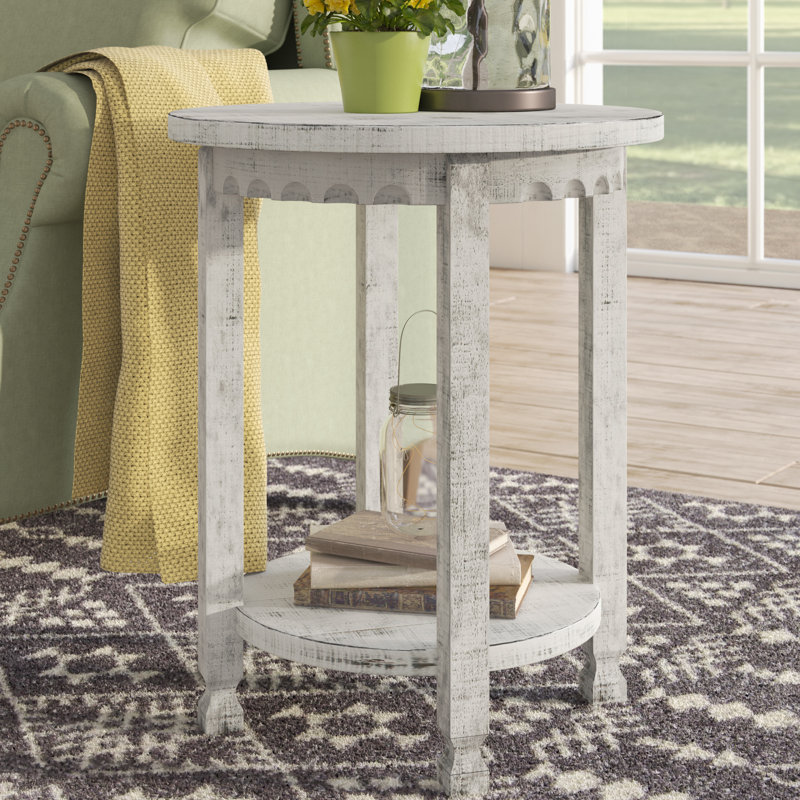 Laurel Foundry Modern Farmhouse Mangum Solid Wood End Table With