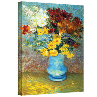 Fleur De Lis Living Vase Of Flower By Vincent Van Gogh Print Of