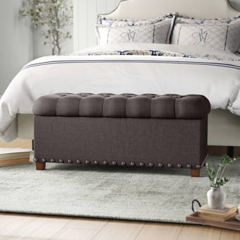 Waverley Upholstered Storage Bench Reviews Birch Lane