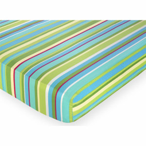 Layla Striped Fitted Crib Sheet