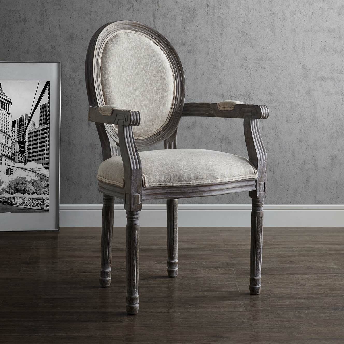vicente vintage french upholstered dining chair