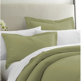green pillow sham