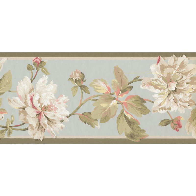 Winston Porter Grammer Floral 15 L X 9 W Wallpaper Border Wayfair