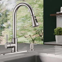 Brushed Nickel Kitchen Faucets Wayfair Ca