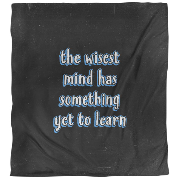 East Urban Home Learning Inspirational Quote Single Duvet Cover Wayfair