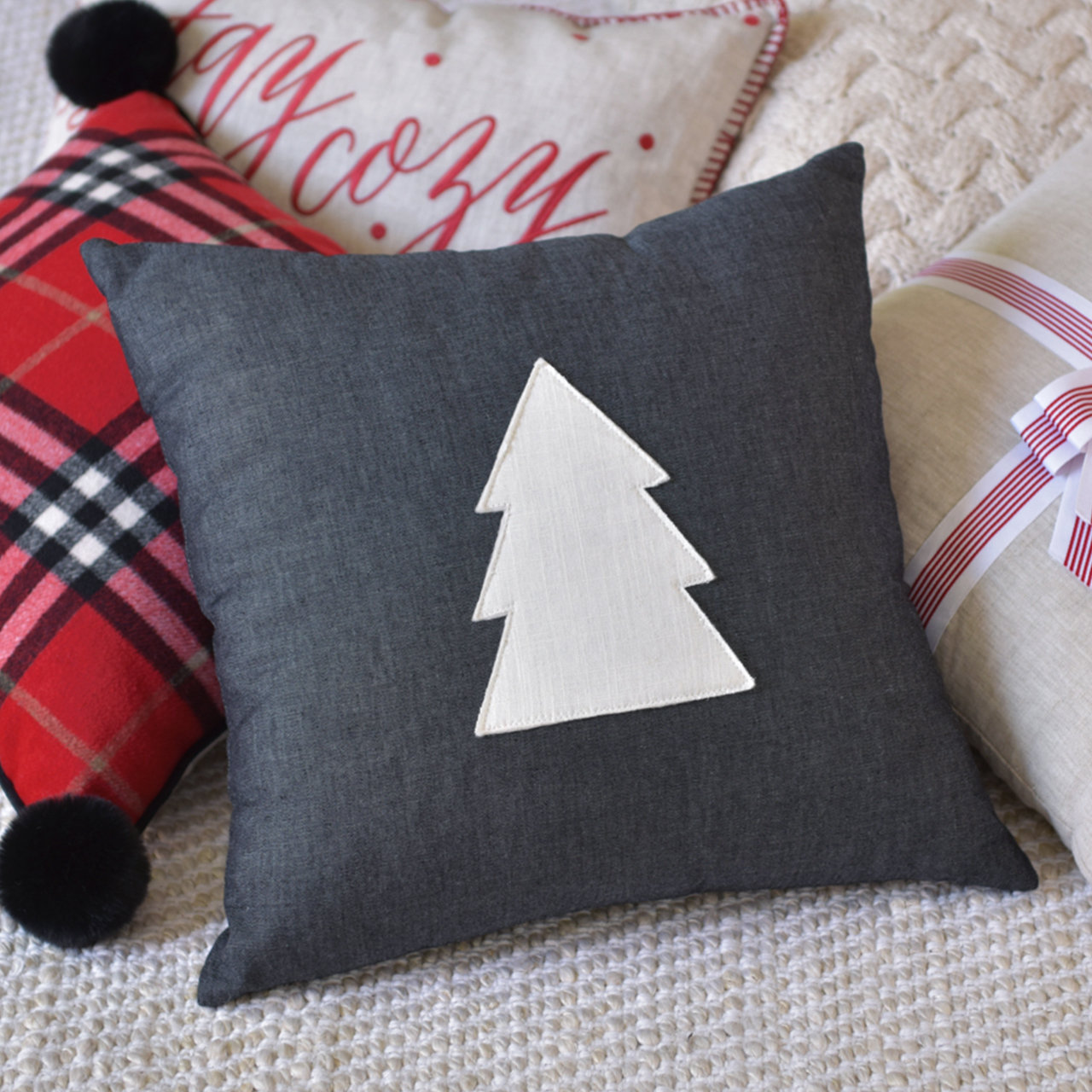chambray pillow cover