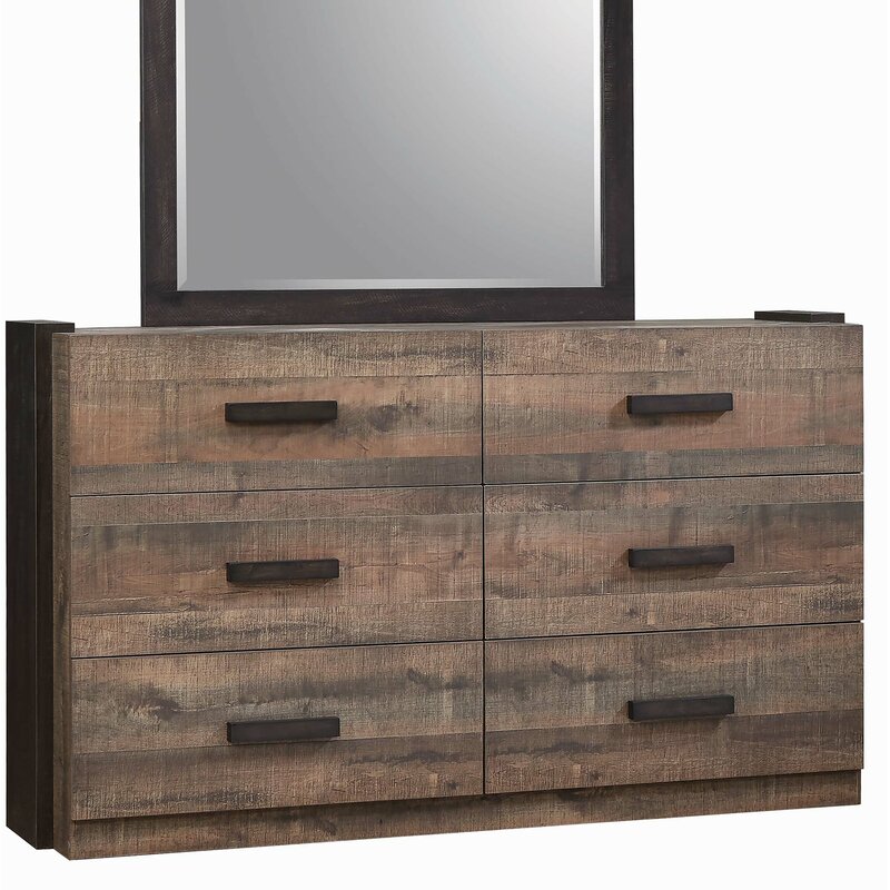 Gracie Oaks Steffan 6 Drawer Double Dresser Wayfair