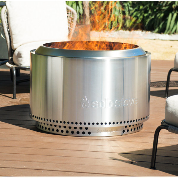 Solo Stove Yukon Bundle Stainless Steel Wood Burning Fire ...