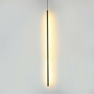 14w Modern Nordic 110v Led Slender Strip Pendant Light Geometric Cylindrical Pendant Lamp For Sconce Bedroom Living Room,high Performance Led