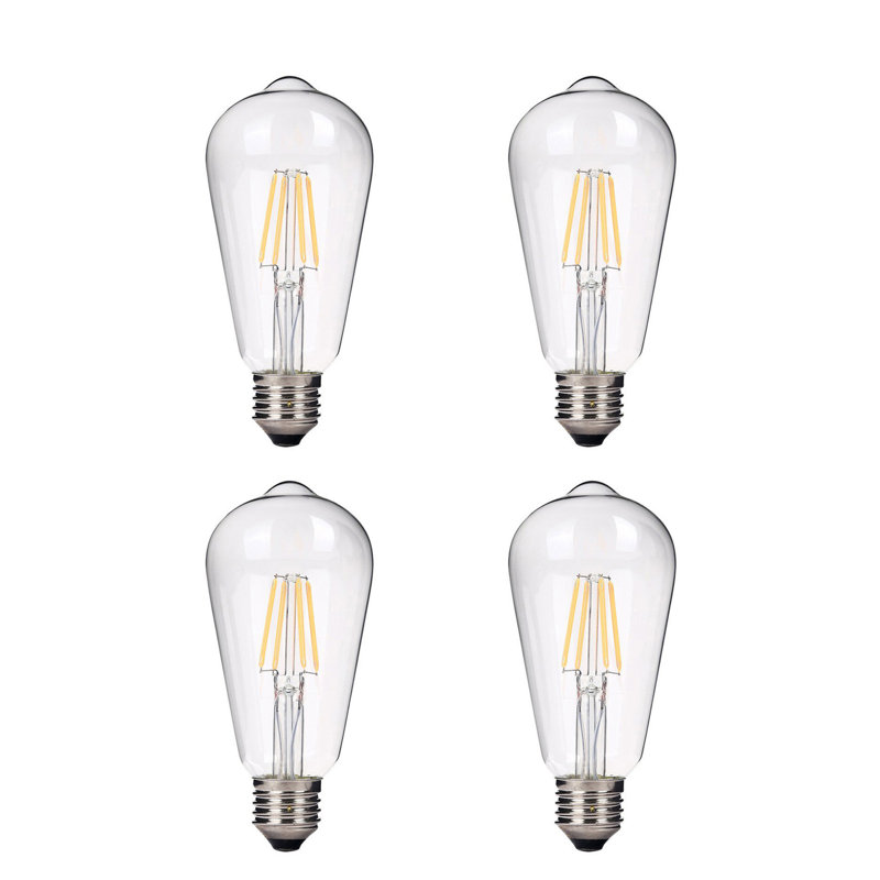 Emark 40 Watt Equivalent St64 Led Dimmable Light Bulb Warm White 2700k E26 Meduim Standard Base Reviews Wayfair