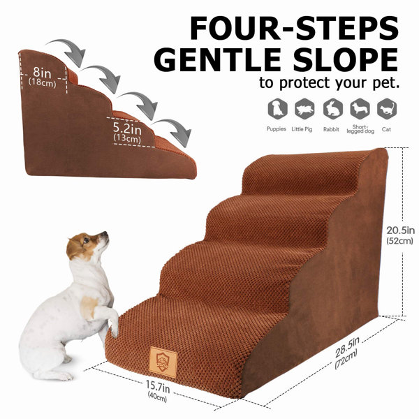 extra wide dog steps