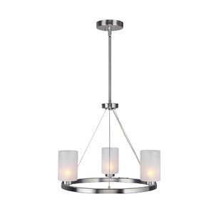 Sadowski Opal 3-Light Mini Chandelier