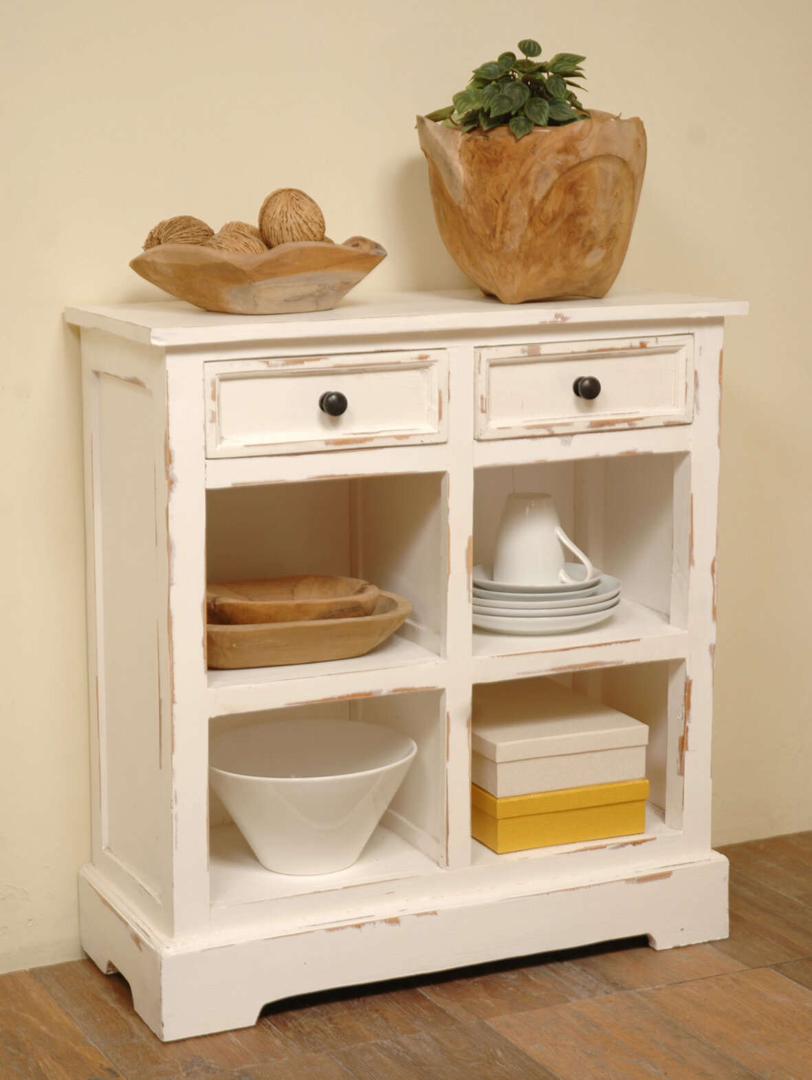 furniture with storage baskets on August Grove Brown White Storage Rack With Baskets Wayfair