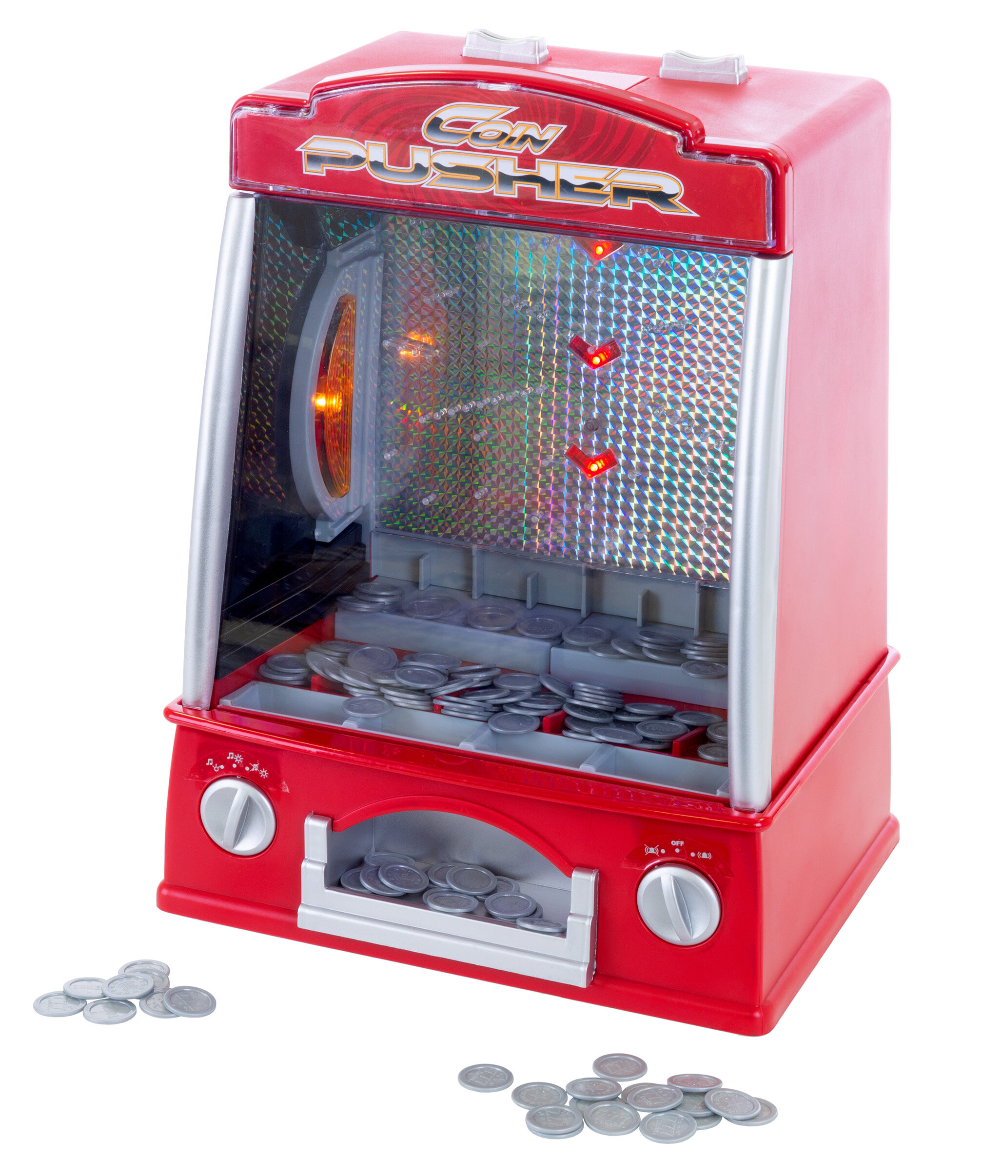 Hey Play Coin Pusher Miniature Arcade Game Wayfair