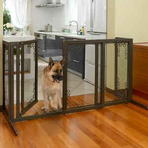 Richell Deluxe Freestanding Mesh Pet Gate