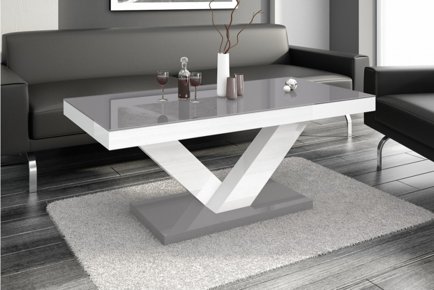 pedestal coffee table orren ellis