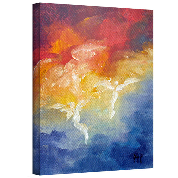 Artwall Angels Descending By Marina Petro Painting Print On