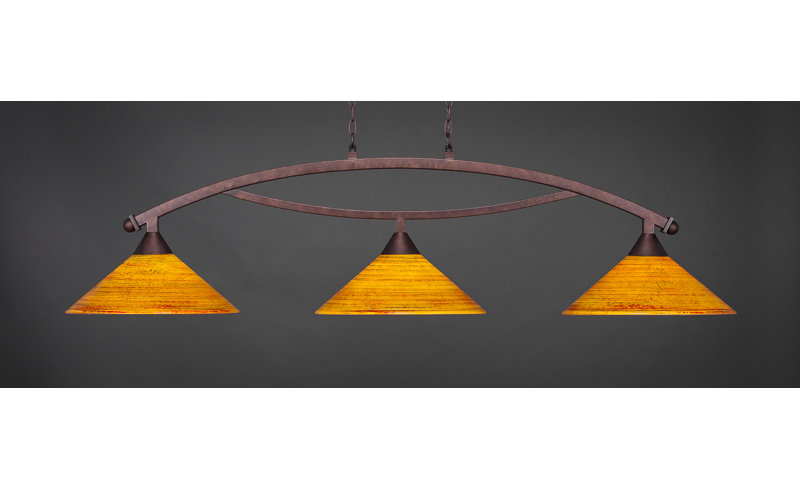 Fleur De Lis Living Blankenship 3 Light Pool Table Cone Pendant Wayfair