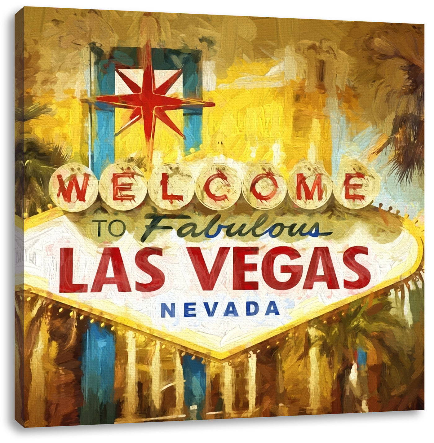 Mobel Wohnen Las Vegas Ortseingangsschild Im Retro Look