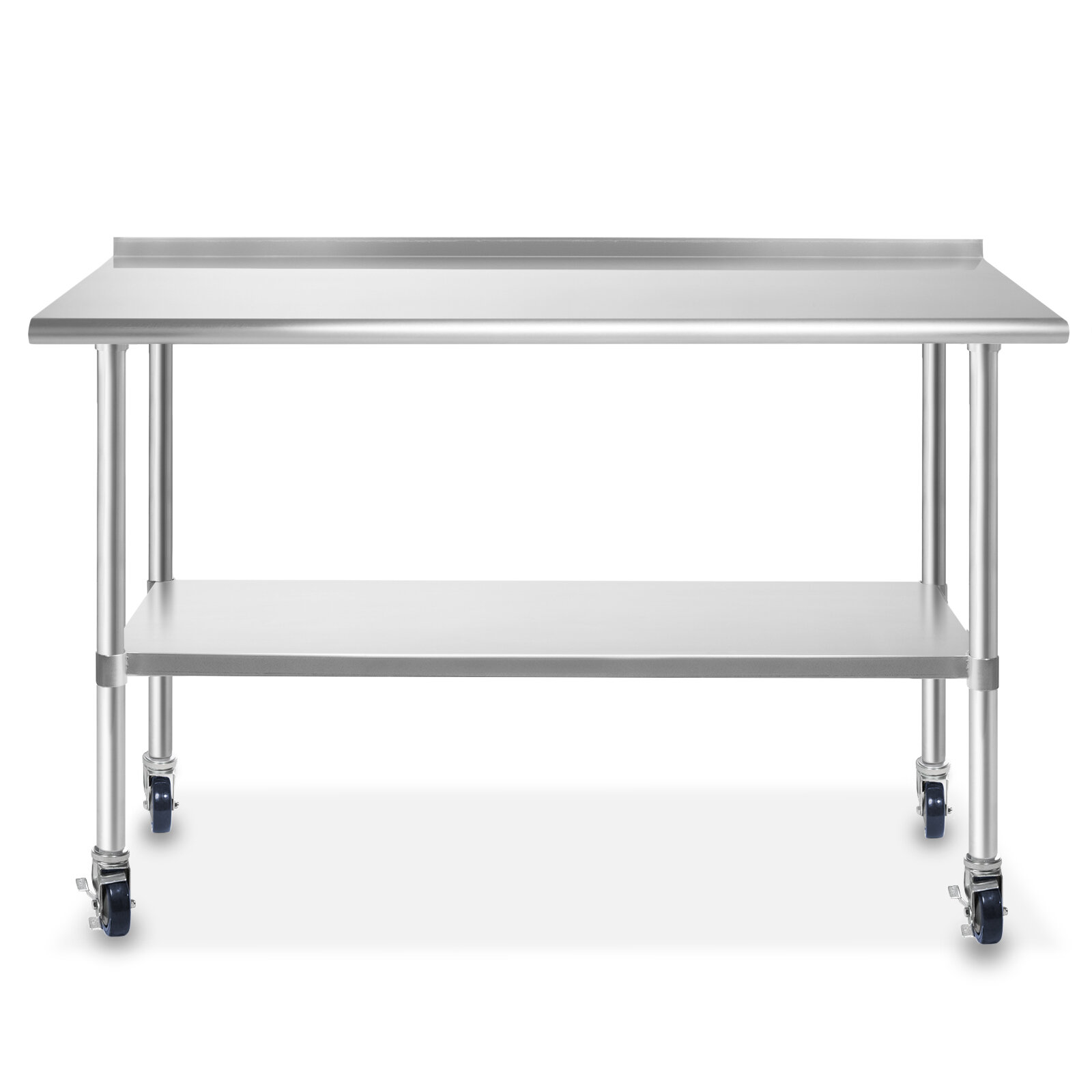 GRIDMANN Stainless Steel Prep Table with Backsplash, Undershelf, and ...