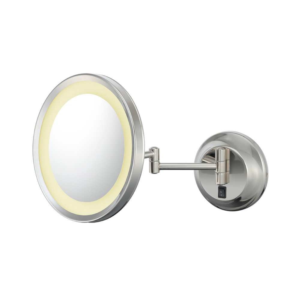 Antique Brass Polished Brass Makeup Mirror Free Standing 3x