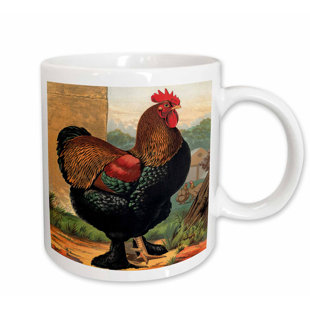 Vintage Rooster Mugs Wayfair