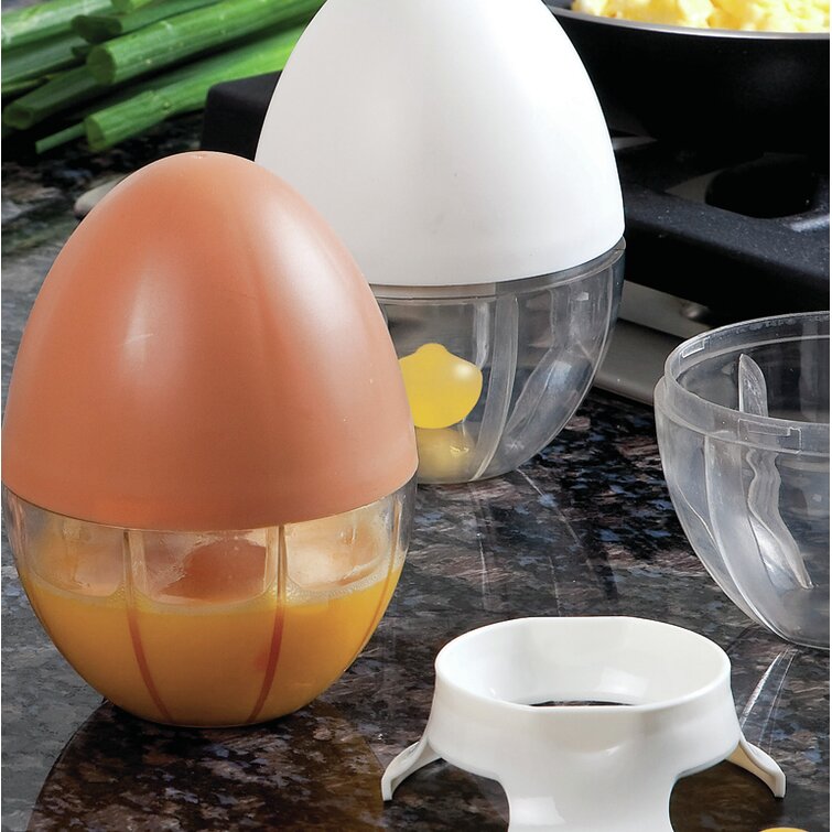 Hutzler 330WH Egg Scrambler Beater White BPA Free Plastic 