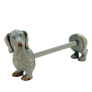 Freestanding Dog Paper Towel Holder