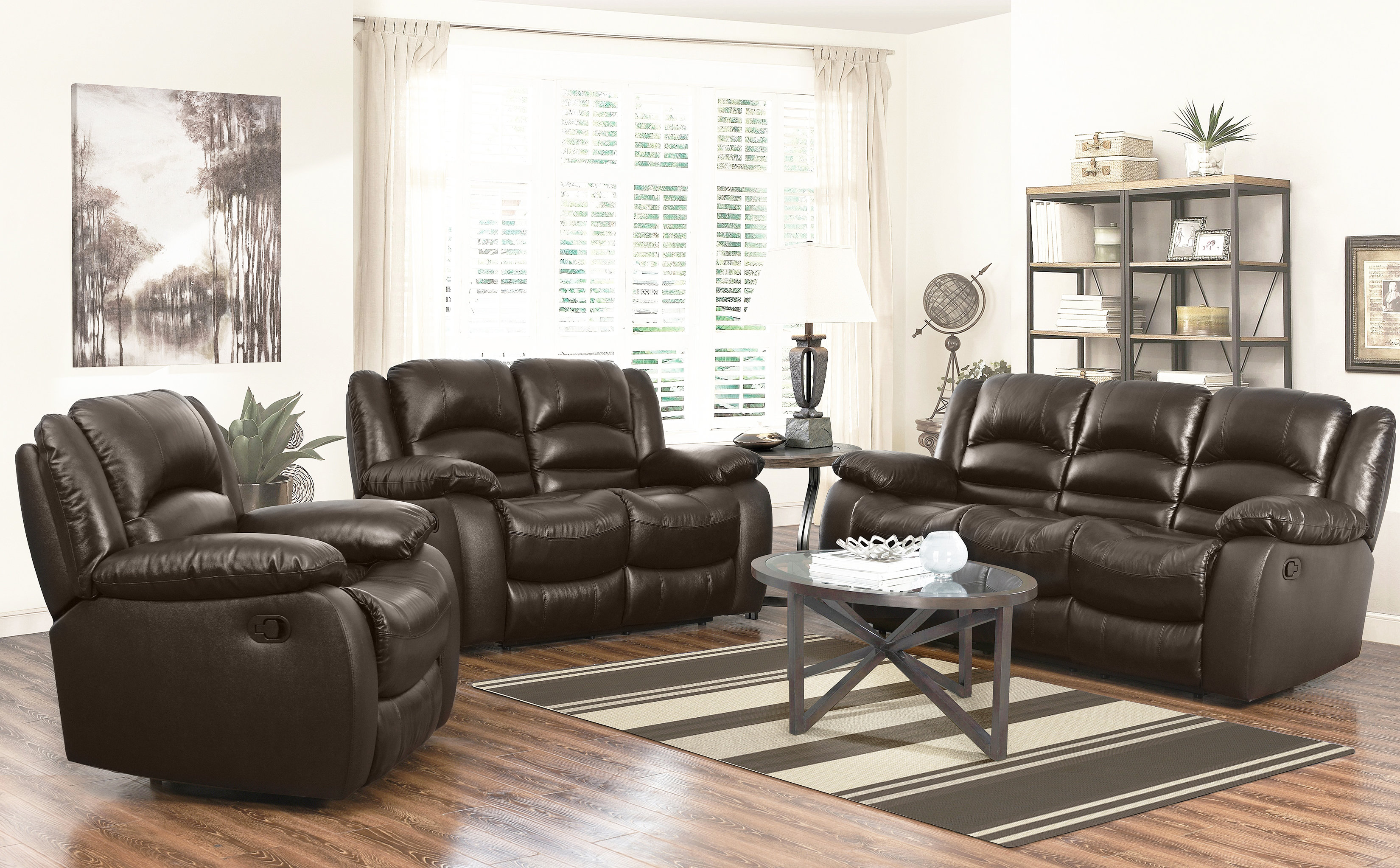 Red Barrel Studio Iraheta 3 Piece Reclining Living Room Set Red Barrel Studio Iraheta 3 Piece