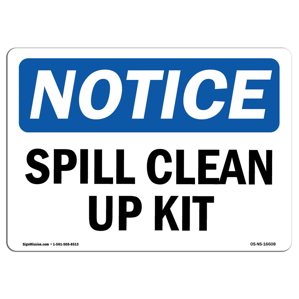 SignMission Spill Clean Up Kit Sign | Wayfair