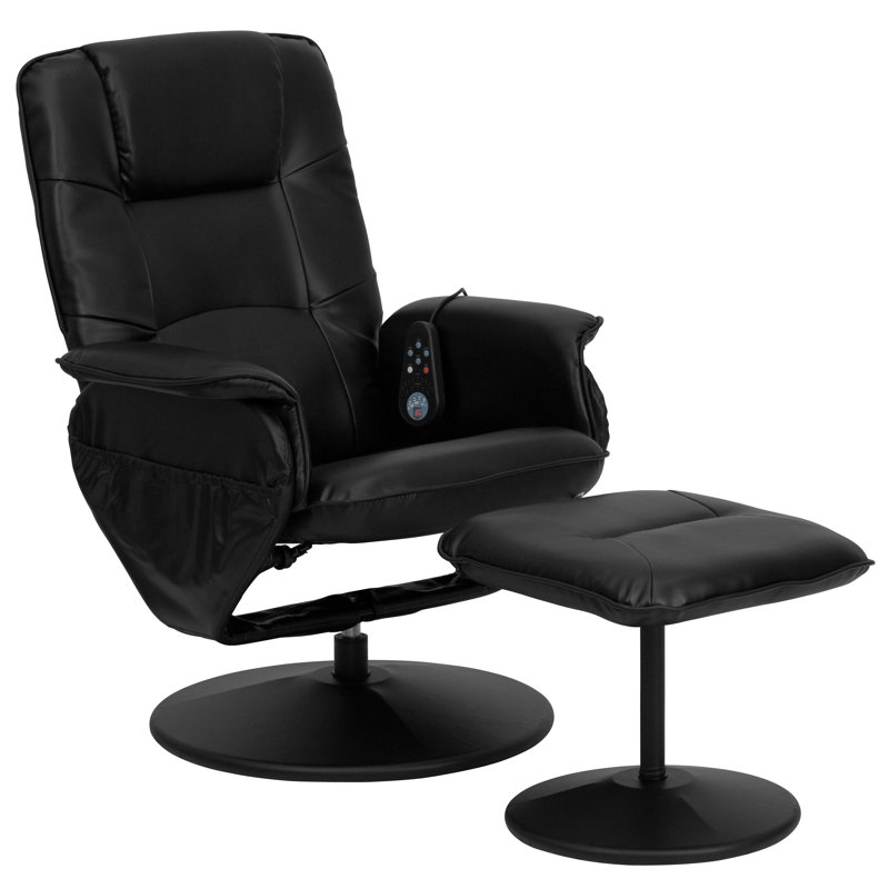 Laude Run Leather Heated Mage Chair With Ottoman Reviews Leather Heated Mage Chair With Ottoman
