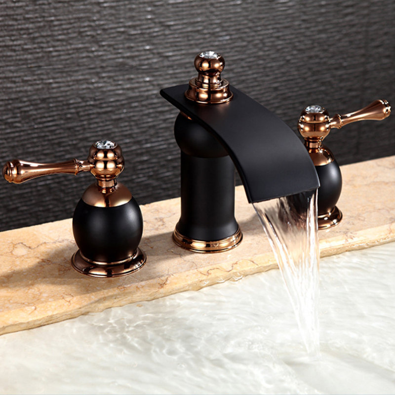 M113 3 Hole Widespread Faucet Bathroom