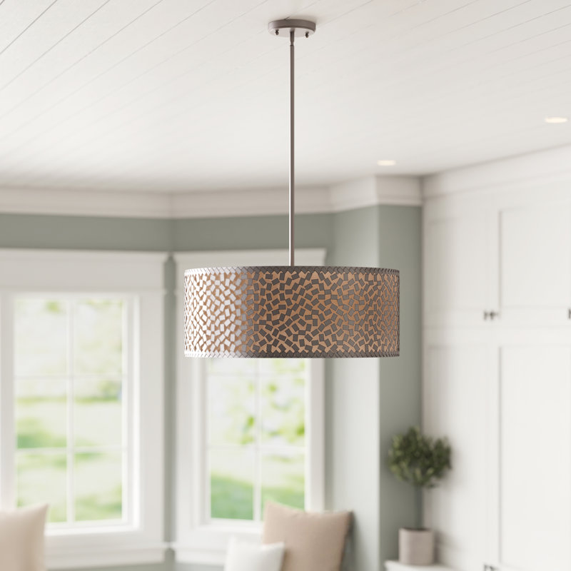 Mercer41 Whitby 5 Light Unique Statement Drum Chandelier Reviews