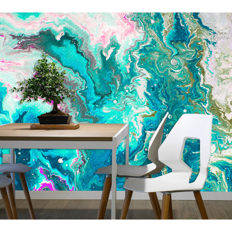 Mercer41 Gladys Removable Abstract Paint 10 42 L X 197 W Wall