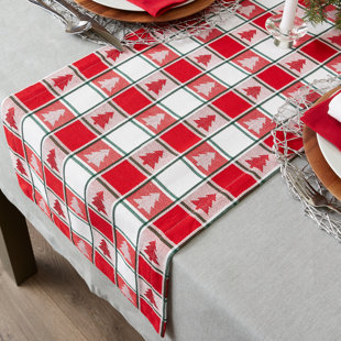 Joysail Tartan Plaid Table Runner for Home Kitchen Dinner Party Holiday Christmas Table Decorations Scottish Christmas Table Runners 72 Inch 