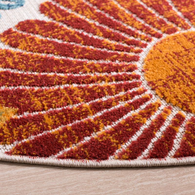 Ebern Designs Kellems Red Orange Indoor Outdoor Area Rug Reviews Wayfair