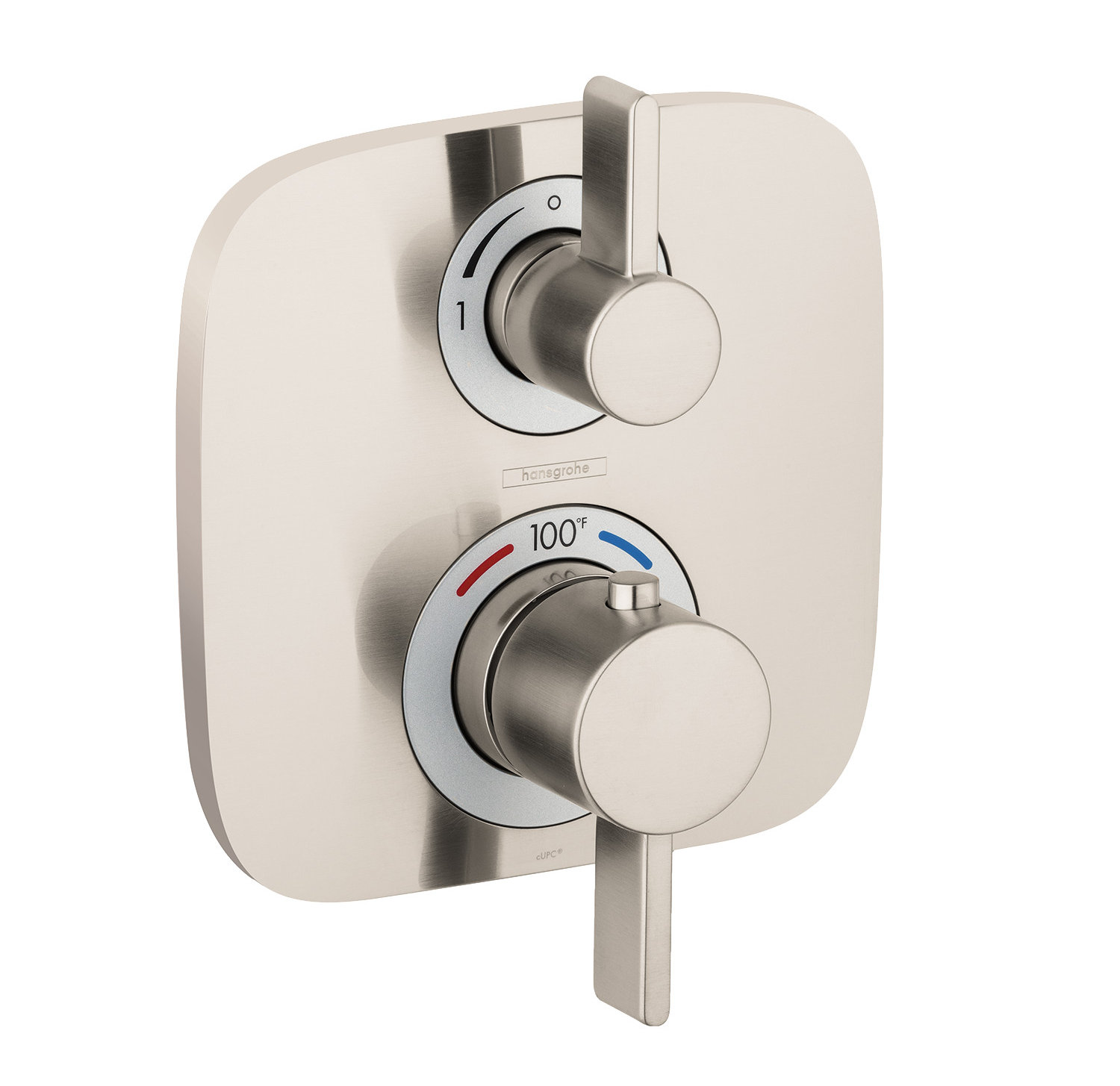 Hansgrohe 15758671 Ecostat S Thermostatic Trim With Volume Control And Diverter In Matte Black (Rough Sold Separately) | AF Supply