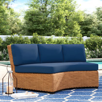 curved outdoor bench cushions