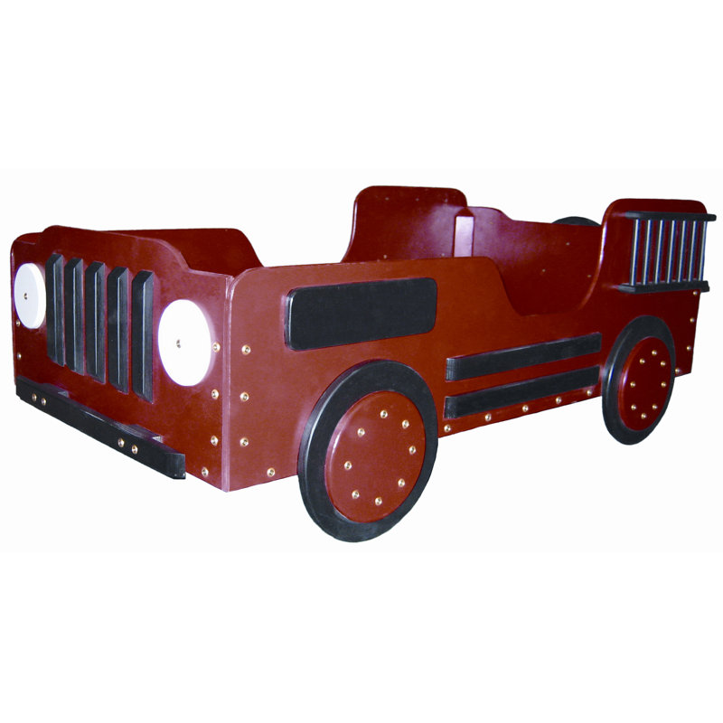 Just Kids Stuff Fire Truck Toddler Car Bed Wayfair
