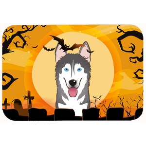 Halloween Alaskan Malamute Kitchen/Bath Mat