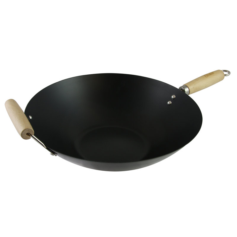 Oster Findley 13 5 In Non Stick Carbon Steel Wok Reviews Wayfair