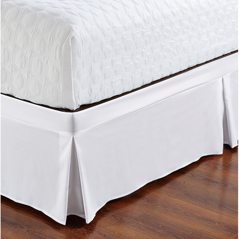 Solid 620-TC Cotton Split Corner Gather Bed Skirt White n Many Color 16/"//20/"//22/"