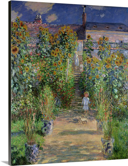 Vault W Artwork The Artists Garden At Vetheuil 1880 By Claude