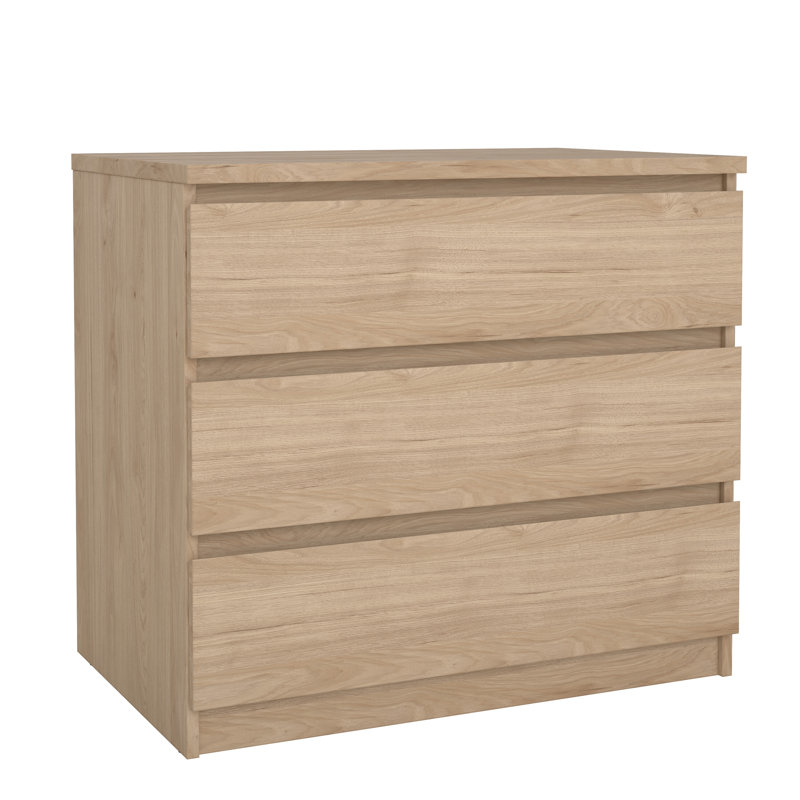 Jada 3 Drawer 30.31" W Dresser Color: Jackson Hickory
