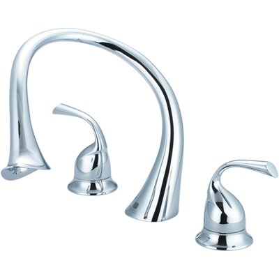 Calla Double Handle Deck Mounted Roman Tub Faucet Pioneer Finish