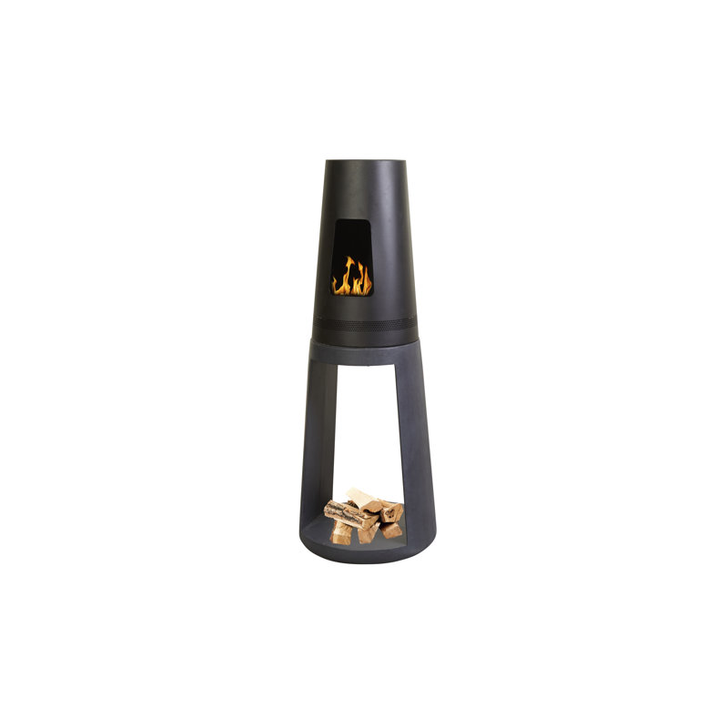 Sol 72 Outdoor Clay Cast Iron Wood Burning Outdoor Fireplace
